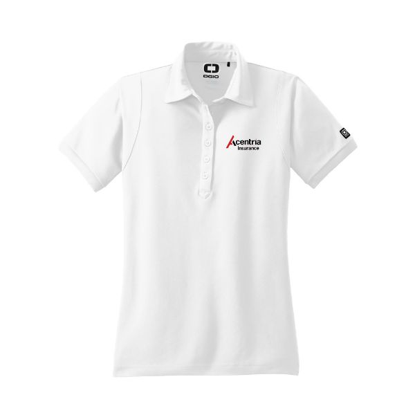 Picture of MADE TO ORDER - OGIO® Women's Caliber Jewel Polo  - White