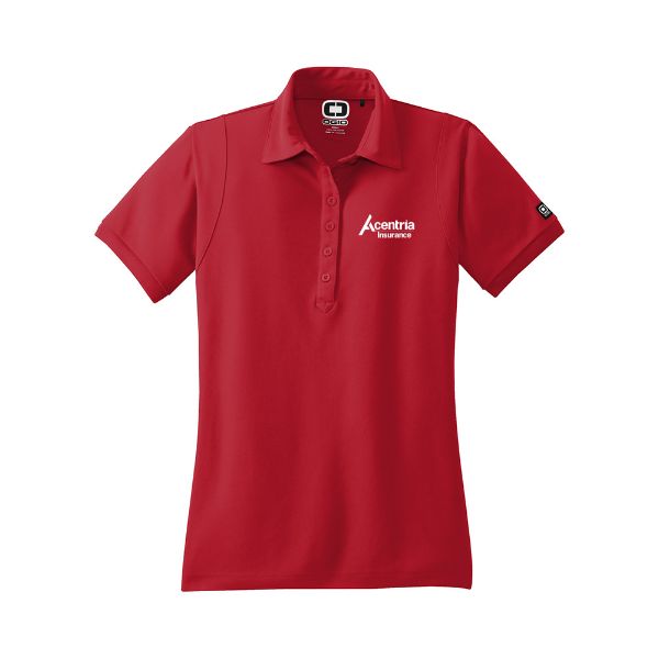 Picture of MADE TO ORDER - OGIO® Women's Caliber Jewel Polo  - Red
