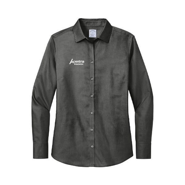 Picture of MADE TO ORDER - Brooks Brothers® Women's Wrinkle-Free Stretch Nailhead Shirt - Black