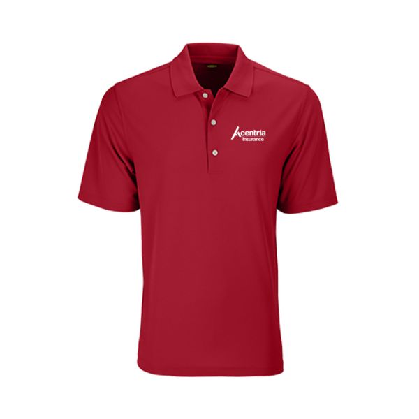 Picture of MADE TO ORDER - Greg Norman® Men's Play Dry Performance Mesh Polo - Red