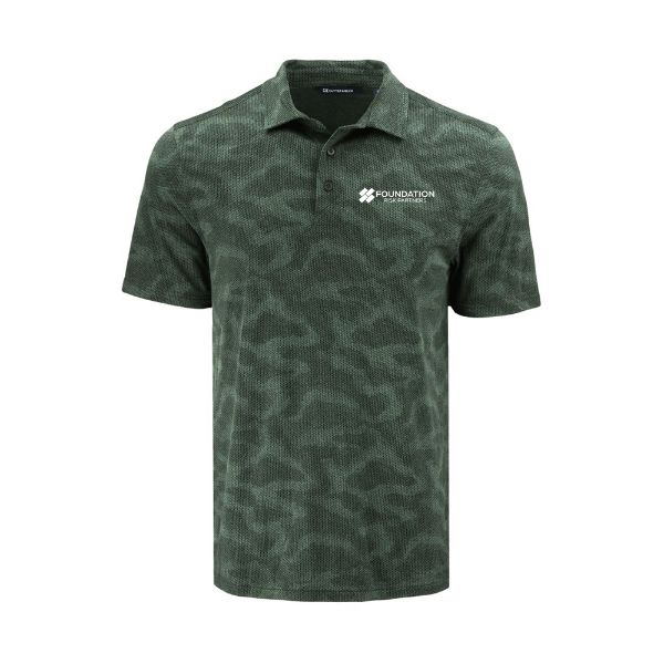 Picture of MADE TO ORDER - Men's Cutter & Buck Coastline Recycled Double Peached Polo - Hunter 