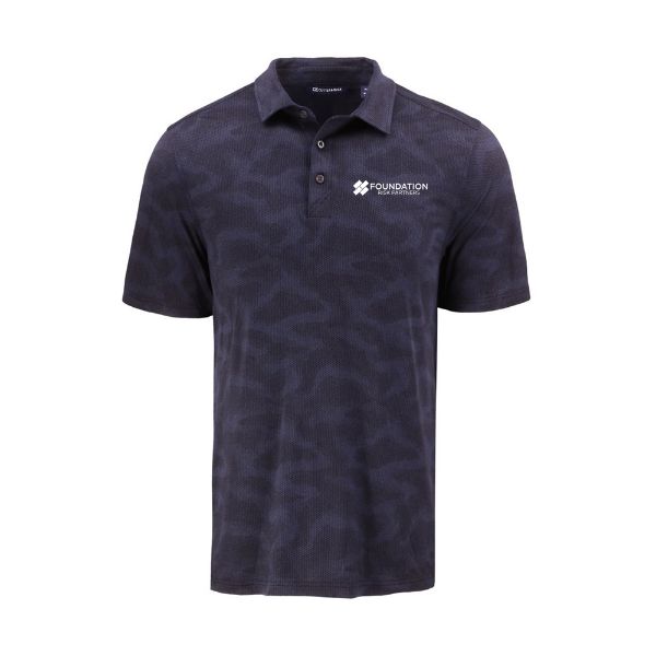 Picture of MADE TO ORDER - Men's Cutter & Buck Coastline Recycled Double Peached Polo - Navy